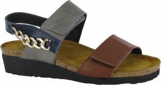 Naot Womens Eliana Slingback Sandal In Chestnut Foggy Gray