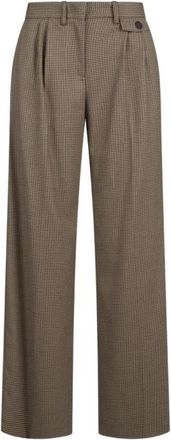 Mar De Margaritas Wijde broek - Dames - Wijde Broeken - Bruin - M - Polyester - Broeken