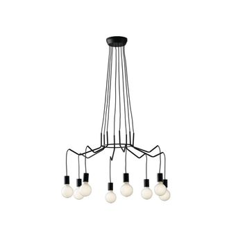Netlighting Habitat 8 Light Hanging Wire Pendant Black E27