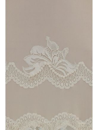 Paco Rabanne Womens Dress, Lace And Jersey, Ivory General Polyamide