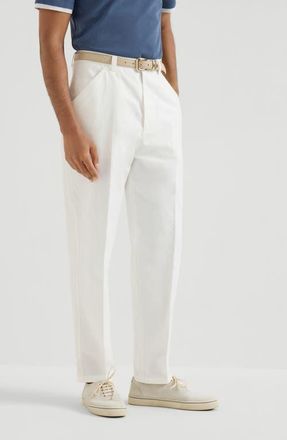 Brunello Cucinelli Panama trousers in Snow at Nordstrom, Size 54 It