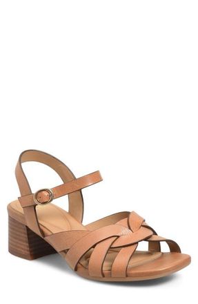 S&ouml;fft Lindsey Ankle Strap Sandal in Luggage at Nordstrom, Size 7.5