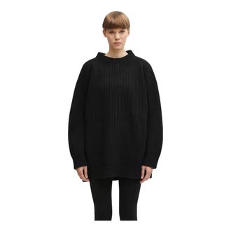 Maison Margiela Dames, Truien, Zwart, Maat: M Wol