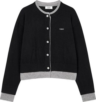 TOMBOY layered cardigan - women - Fabric/Wool - OS - Black