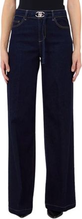 Liu Jo Good Flare Jeans - Dames - Loose Fit Jeans - Blauw - W27 - Katoen - Jeans