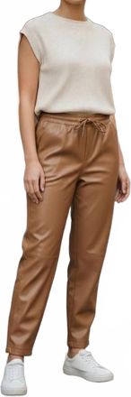 M&eacute;lissa Nepton Jordyn Straight Leg Drawcord Pant In Amber