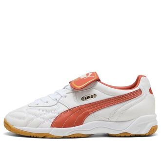 Puma King Indoor White Orange 401683-20