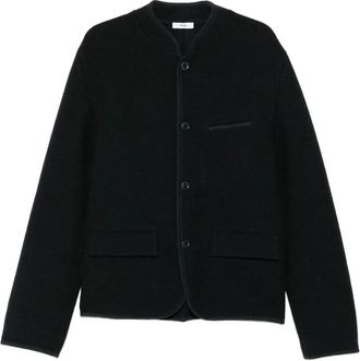 Rier wool shirt jacket - Blue