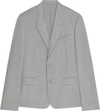 Givenchy Regular Fit Peak Lapel Jacket Grey/White, Brand Size 48 (US Size 38)