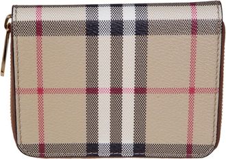 Burberry Zip Around Portemonnee - Dames - Portefeuilles - Beige - ONE Size - Accessoires