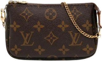 Louis Vuitton Pre-owned Clutches, female, Brown, Size: ONE SIZE Pre-owned Vintage Canvas Clutch