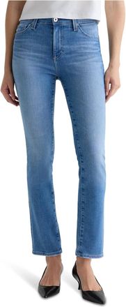 AG - Adriano Goldschmied Mari Mid Rise Slim Straight Jeans In Minimalist