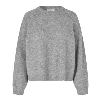 Masai Round-neck Knitwear, female, Gray, M, Round-neck Knitwear