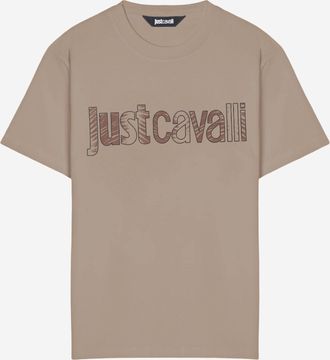 Just Cavalli Baumwoll-T-Shirt mit Logo