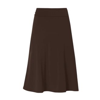 Generic Office Skirts for Women - Women Slim Office High Waist Midi Skirts - Solid Skirt Elasticated Waist Knee Length Skirt Midiskirt UK A Line Ladies Summer