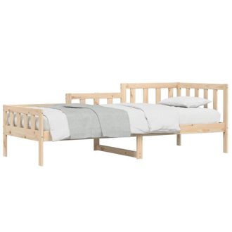 Berkfield Home Beautiful Day Bed 90x190 cm Solid Wood Pine in Light Tan