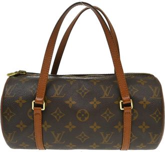 Louis Vuitton Papillon Monogram Canvas Brown Canvas Handbag (Pre-Owned)
