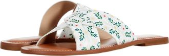 Jack Rogers Slotted Daisy Print Sloane X-Band White Daisy 111211SA03-112 Womens