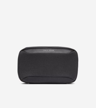 Cole Haan Mens Zer&oslash;grand Dopp Kit Toiletry Bag - Black
