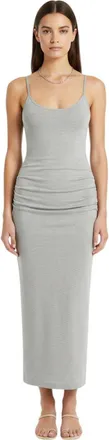 Toteme Light Grey Scoop Neck Maxi Dress