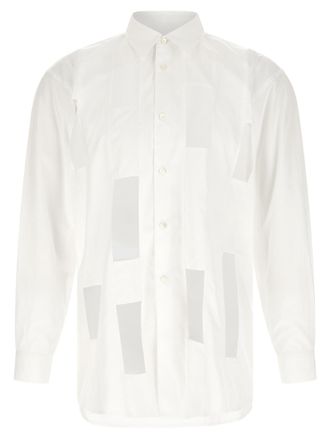 Comme Des Gar&ccedil;ons Mens Geometric Cut-Out Shirt