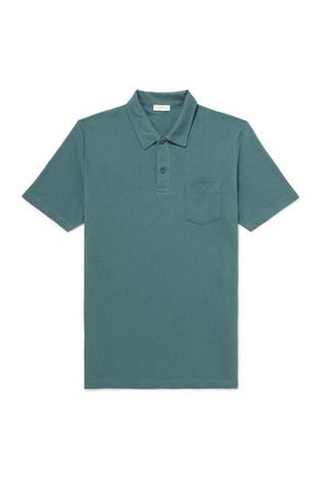 Sunspel Riviera Slim-Fit Cotton-Mesh Polo Shirt