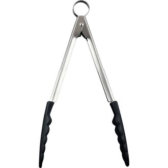 Cuisipro 9.5 Inch Silicone Locking Tongs in Black at Nordstrom