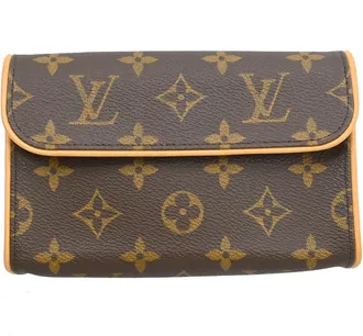 Louis Vuitton Florentine Waist Monogram Canvas Brown Canvas Handbag (Pre-Owned)