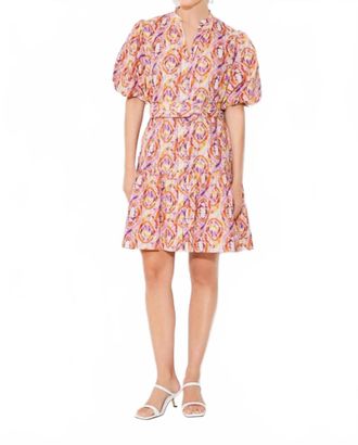 Suncoo Cerrone Printed Dress In Coral
