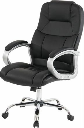 Hhg Silla de oficina profesional Boston xxl silla giratoria ejecutiva versión ee.uu., 150 kg de capacidad de carga, imitación de cuero, marrón