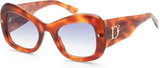 Dsquared2 Womens 54mm Beige Havana Sunglasses