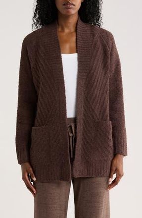 Barefoot Dreams CozyChic Directional Ribbed Cardigan in Java at Nordstrom Rack, Size X-Small