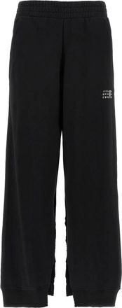 Maison Margiela Cotton Trainingsbroeken - Dames - Sweatpants - Zwart - XS - Katoen - Broeken