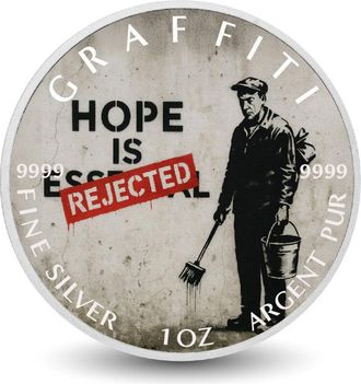 OEM Moneda De Plata Fina De 1 Oz Con La Esperanza De Rechazar La Disidencia