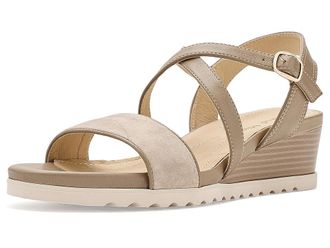 David Tate Koda Womens Wedge Shoes Taupe : 10.5 WW (EE), Leather/Suede