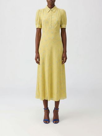 Alessandra Rich Abito midi Alessandra Rich in seta con stampa floreale