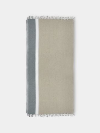Brunello Cucinelli Linen Striped Throw (76in/1.9m)