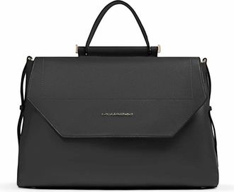 Piquadro Leren Laptop Satchel Tas - Dames - Laptoptassen - Zwart - ONE Size - Leer - Tassen