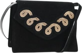 Ferragamo Pre-owned Su&egrave;de Crossbodytas - Dames - Vintage Schoudertas - Zwart - ONE Size - Su&egrave;de - Vintage