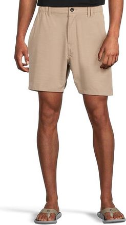 Hurley Phantom Slub 3/4 Waistband 18 Mens Shorts Khaki : 34 18, Cotton/Polyester/Spandex