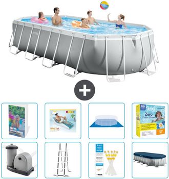 Intex Piscina Prism Frame Oval - 610x305x122 Cm - 9-piezas S639