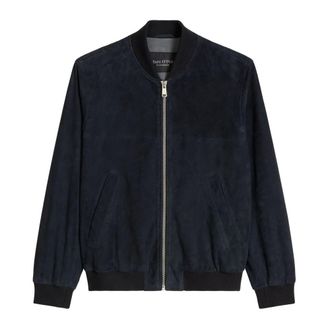 Marc O'Polo Heren, Jassen, Blauw, Maat: L Leer