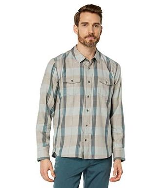 Lot of 3 Paige Shirt Mens good Everett Plaid Gray Blue Long Sleeve Button Up Size L