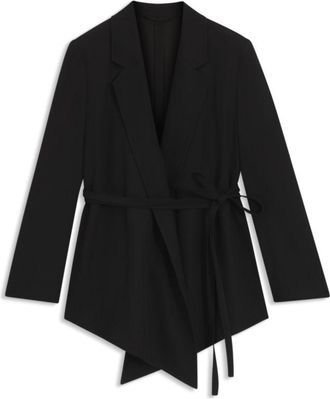 BOSS Relaxed-fit blazer in wool-blend gabardine