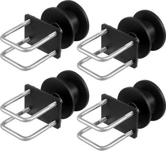 OEM Kit De Puerta Corrediza Enrollable Con Ranura Para Rueda En Forma H Para Puertas Corredizas En Voladizo Y Enrollables, Con 4 Ruedas De Riel, Rodillo D