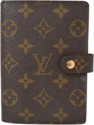 Louis Vuitton Pre-owned Wallets, female, Brown, Size: ONE SIZE Pre-owned Canvas Home-Office Wallet