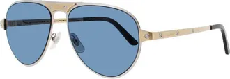 Cartier Mens Gold Tone Rectangular Sunglasses CT0533S002