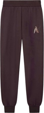 A|X Armani Exchange Pantaloni Regular Fit in scuba di viscosa stretch - - Trousers - Donna - Marrone - M