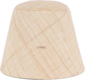 Eugenia Kim Ella Raffia Packable UPF 50+ Bucket Hat in Natural at Nordstrom