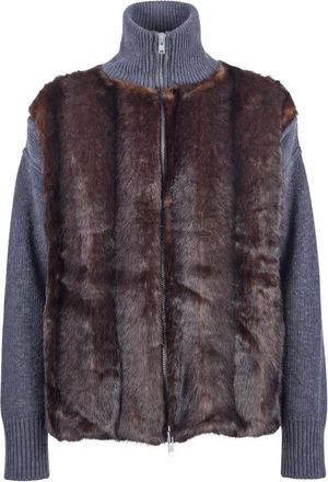 Jucca Cardigan - Dames - Truien - Bruin - Maat: XS